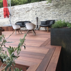 Terrasse surélevée en bois cumaru Terrasse surélevée en bois cumaru